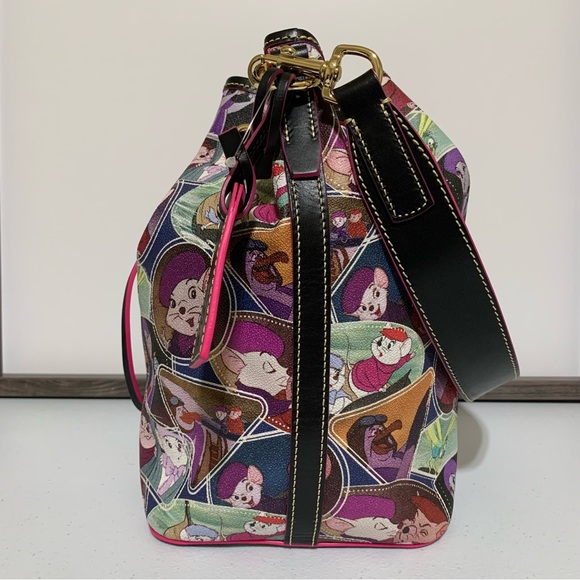 Disney “The Rescuers” Dooney & Bourke Drawstring Bucket Shoulder Bag-NWT - Picture 4 of 11